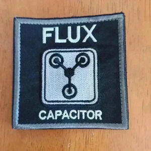 Flux Capacitor Embroidery Military Patch 3" Back  to the Future ** New
